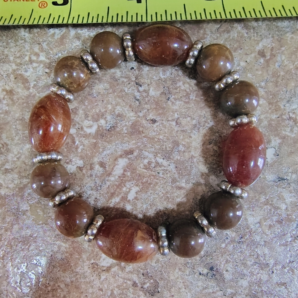 Elegant Brown Beaded Bracelet